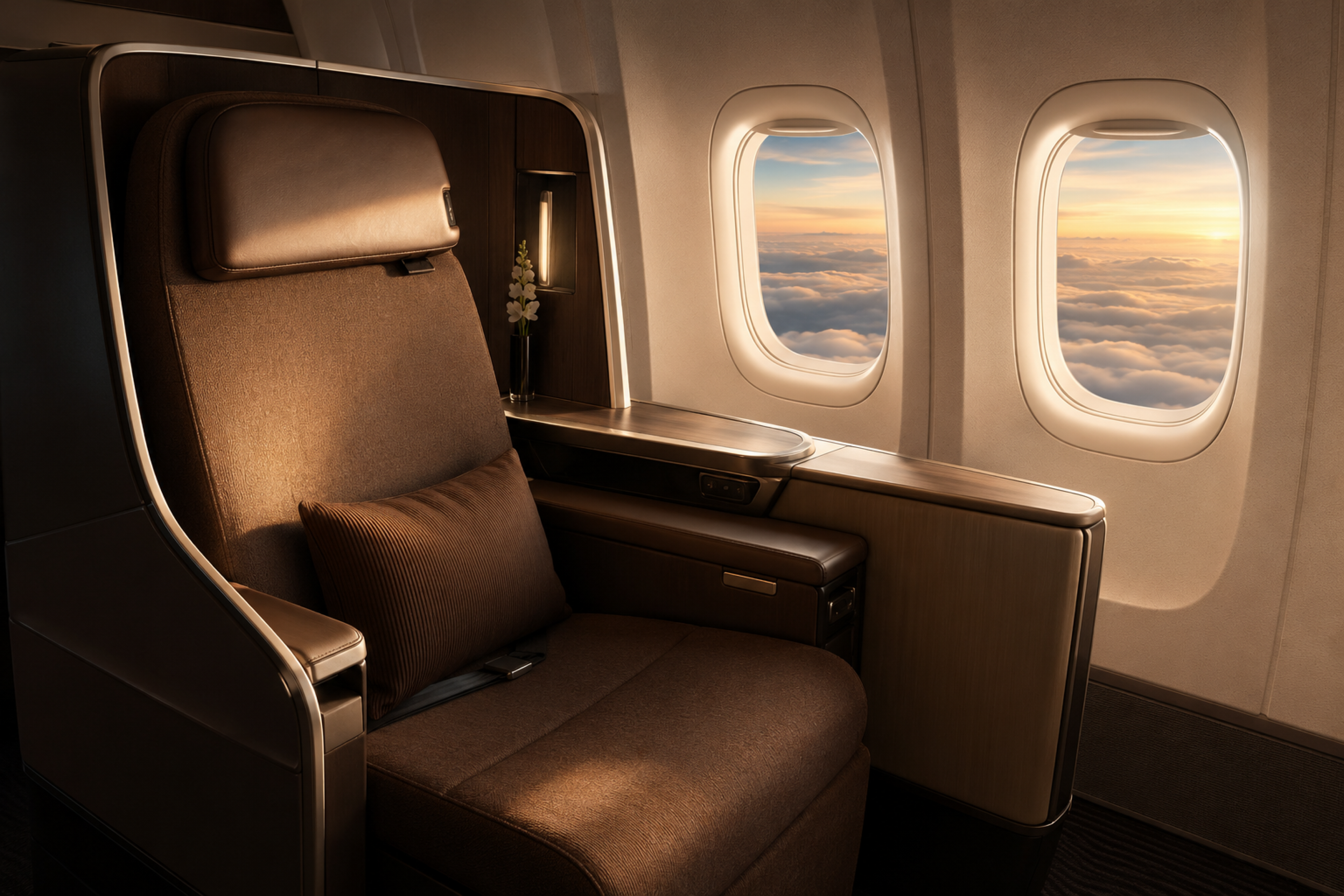 Business-class flights from the US to Edinburgh
