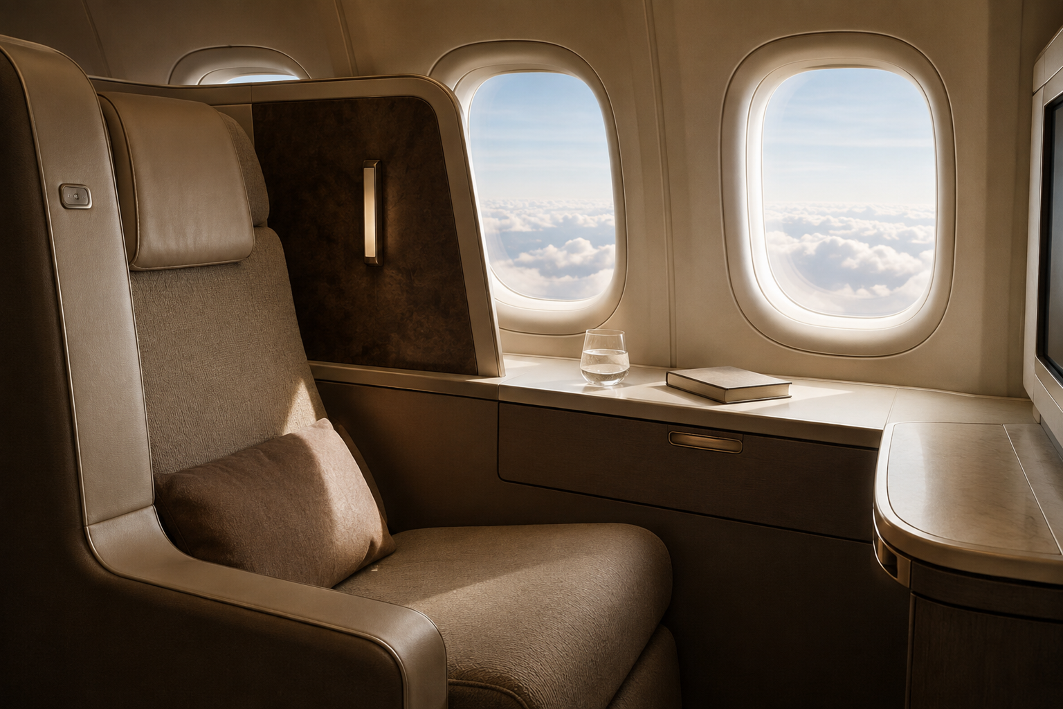 Business-class flights from the US to Naples
