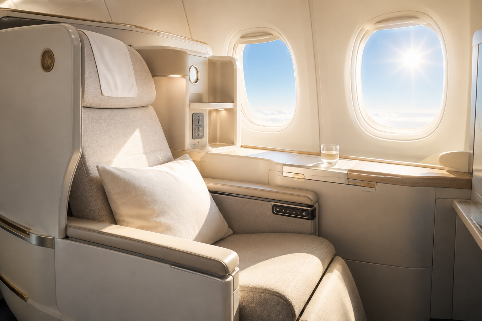 Business-class flights from the US to Nice