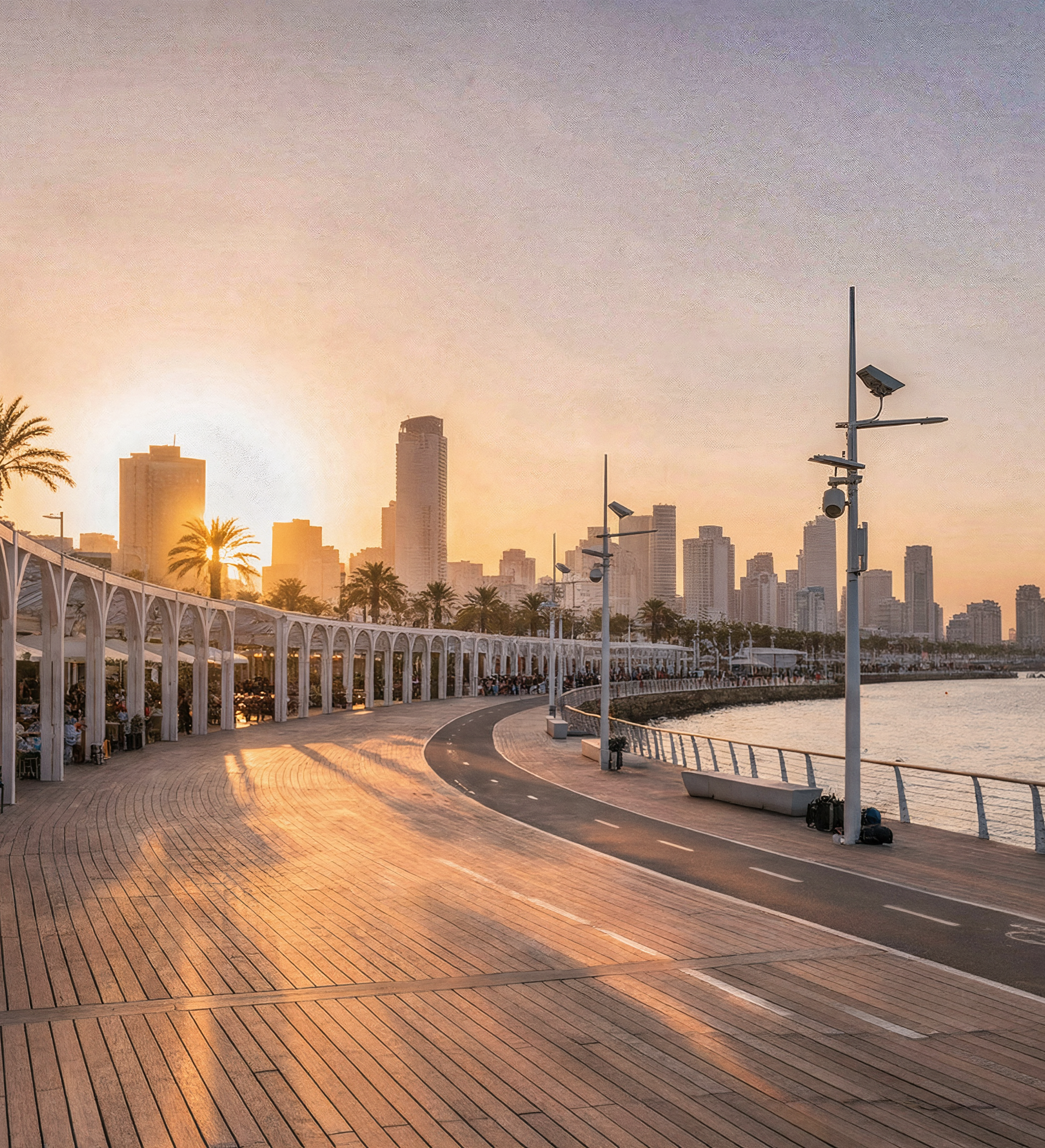 Tel Aviv Port boardwalk