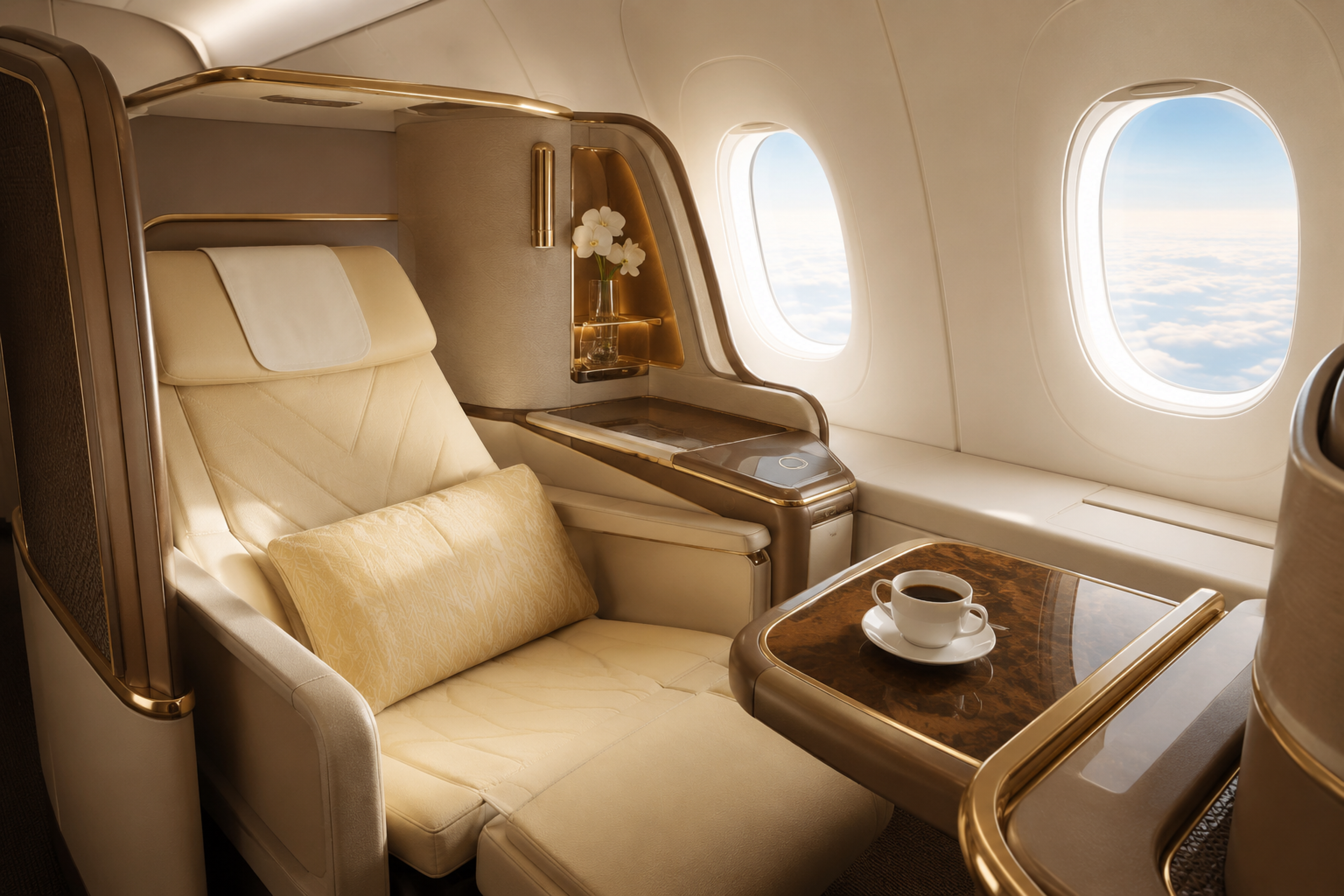 Business-class flights from the US to Vienna
