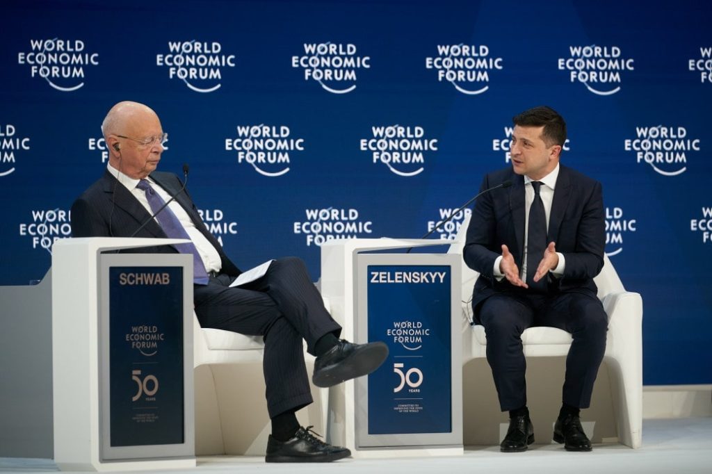 The World Economic Forum Davos 2026: Key Questions Answered 4 Ukraine President Volodymyr Zelenskyy and Klaus Schwab at the World Economic Forum in Davos 22 January 2020 The World Economic Forum Davos 2026: Key Questions Answered