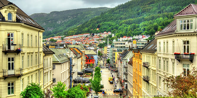 Where to Travel in May? Top 10 Destinations Worth Traveling (And Events to Attend) 3 View of Torgallmenningen the main square of Bergen Norway Where to Travel in May? Top 10 Destinations Worth Traveling (And Events to Attend)