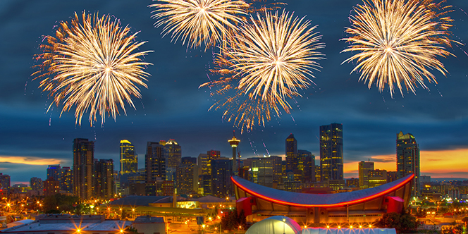 Where to Travel in July: 12 Places for Maximum Delight 4 Spectacular Fireworks over Downtown Calgary Canada Where to Travel in July: 12 Places for Maximum Delight