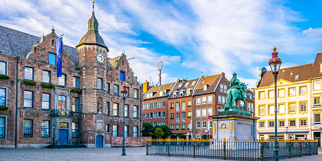 Germany Cultural Tour: Top Attractions & Things to Do in Germany 7 Town hall in Dusseldorf and statue of an Wellem Germany Germany Cultural Tour: Top Attractions & Things to Do in Germany