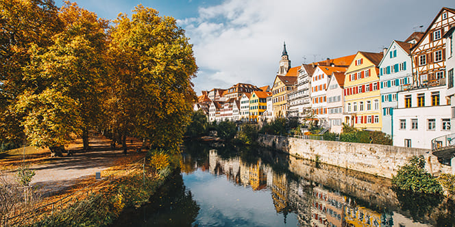 Germany Cultural Tour: Top Attractions & Things to Do in Germany 8 Tuebingen in the Stuttgart city Germany Colorful house in riverside and blue sky. Beautiful old city in Europe Germany Cultural Tour: Top Attractions & Things to Do in Germany