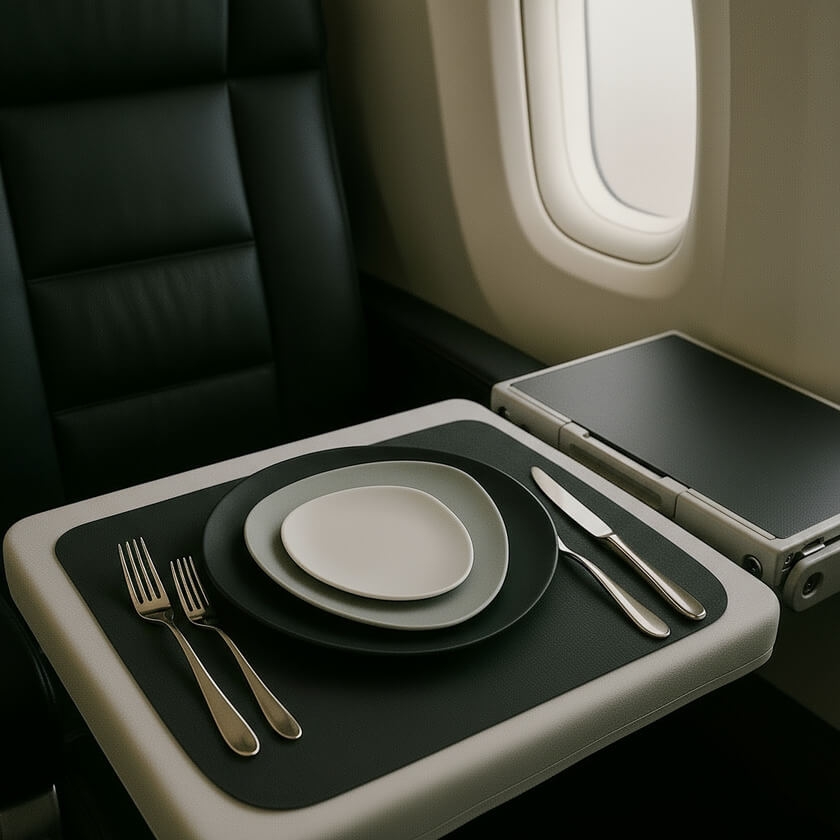 Luxury in Small Things 3 airplane cabin business class interior Luxury in Small Things