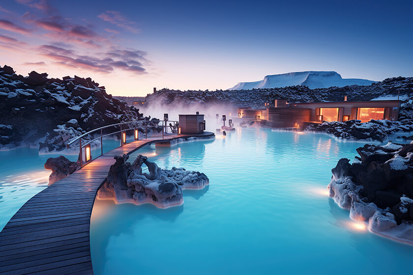 Six Experiences That Redefine Comfort 6 iceland geothermal spa blue lagoon winter landscape Six Experiences That Redefine Comfort