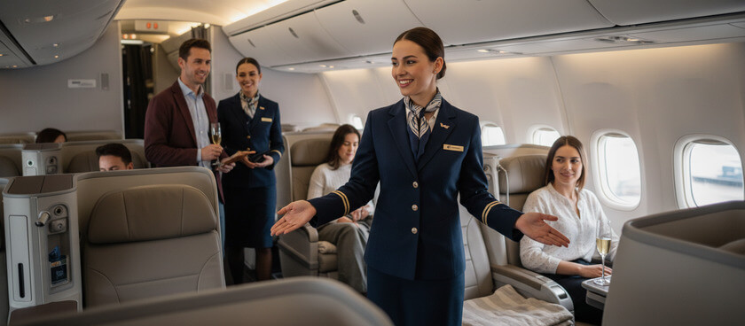 Business-Class Secrets You Won’t Find on Booking Sites 3 luxury business class cabin with premium service Business-Class Secrets You Won’t Find on Booking Sites
