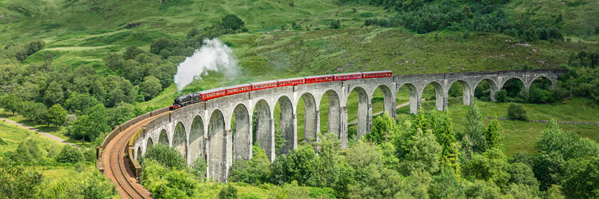 Six Experiences That Redefine Comfort 5 scottish steam train crossing arched viaduct Six Experiences That Redefine Comfort