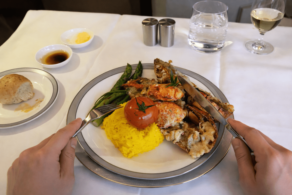 lobster thermidor singapore airlines business class arangrant