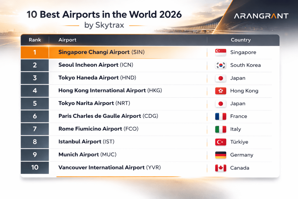 best airports in the world arangrant
