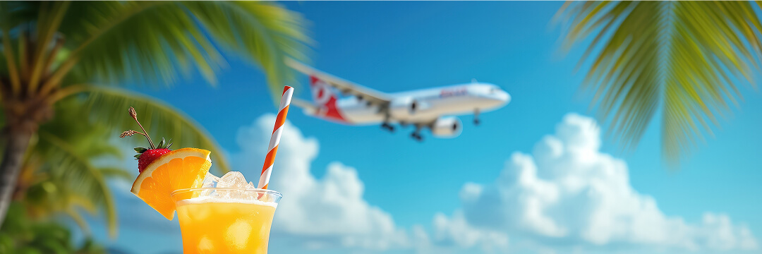When to book flights for July–September 2026, before options become limited 4 beach cocktail airplane tropical resort summer holiday flight