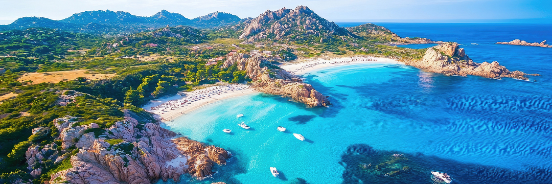 Best Beach Destinations in Italy (Luxury Guide 2026) 4 costa smeralda sardinia turquoise water yachts arangrant