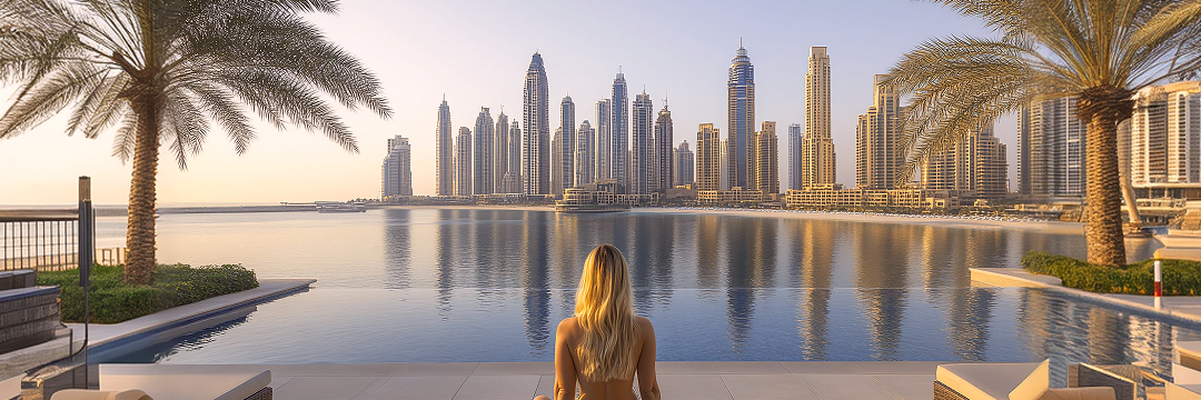 Where to Travel in Summer Without Crowds 5 dubai luxury hotel pool with fewer tourists during summer low demand period arangrant