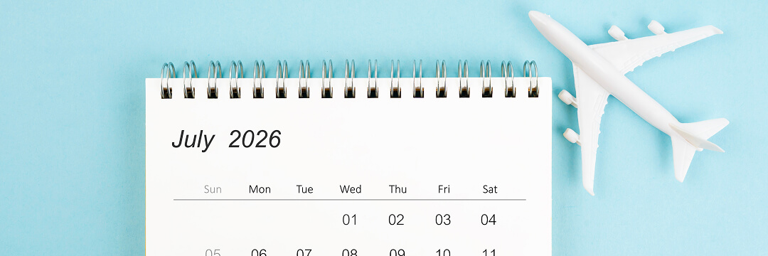 When to book flights for July–September 2026, before options become limited 2 july 2026 calendar airplane travel planning vacation schedule flight concept