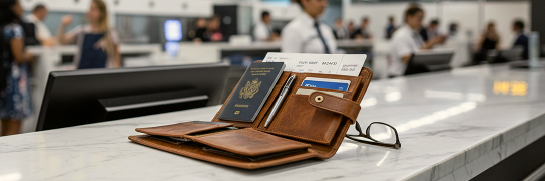 Best Luxury Travel Accessories for Him and Her in 2026 8 leather travel organizer airport check in arangrant