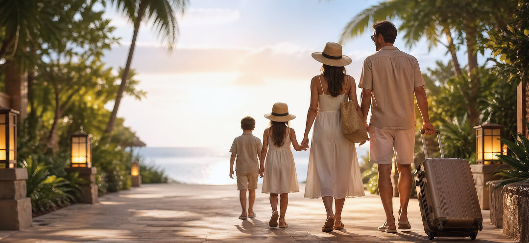 What changes in flight prices after Memorial Day in 2026, and what to expect 2 family walking to beach on vacation
