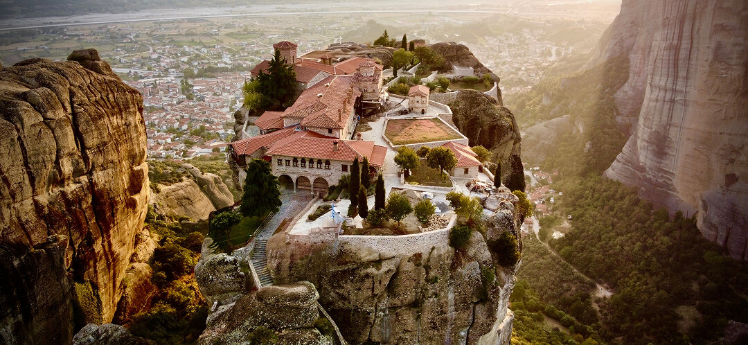 Meteora, Greece: how to plan a trip to the otherworldly monasteries 2 meteora monasteries greece aerial view