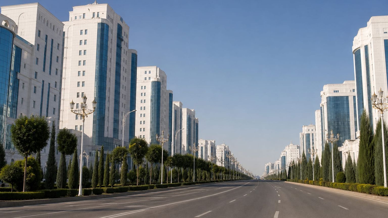 Ashgabat travel guide: How to experience the city without rushing 15 Bitarap Turkmenistan Avenue corridor