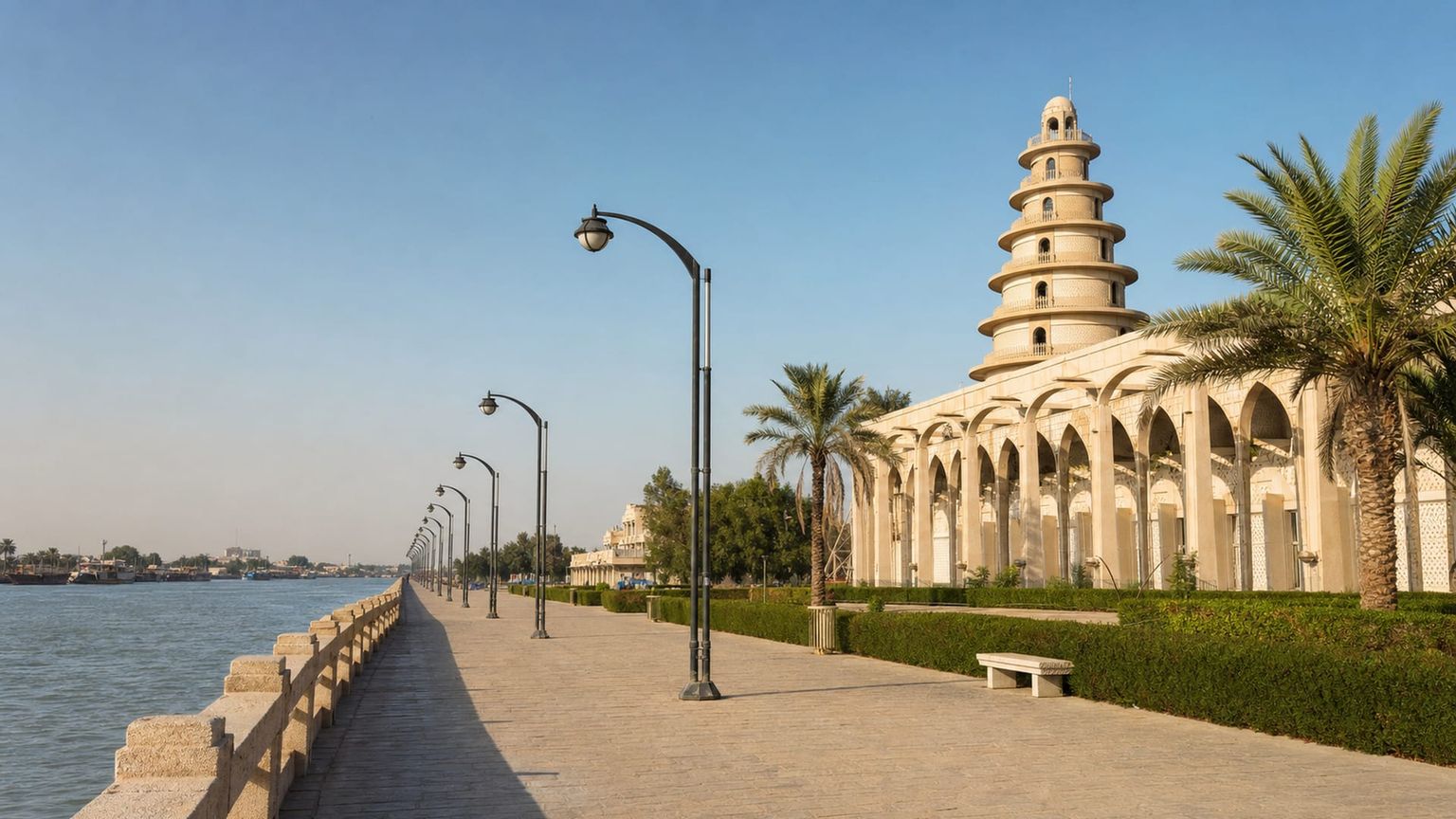 Basrah travel guide: How to experience the city without rushing 23 Basrah Corniche and Shatt al-Arab waterfront