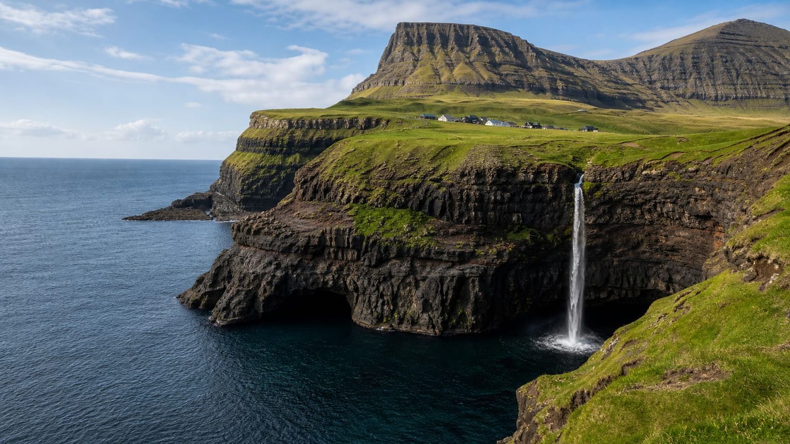 Sørvágur travel guide: How to experience the city without rushing 21 Bøsdalafossur waterfall