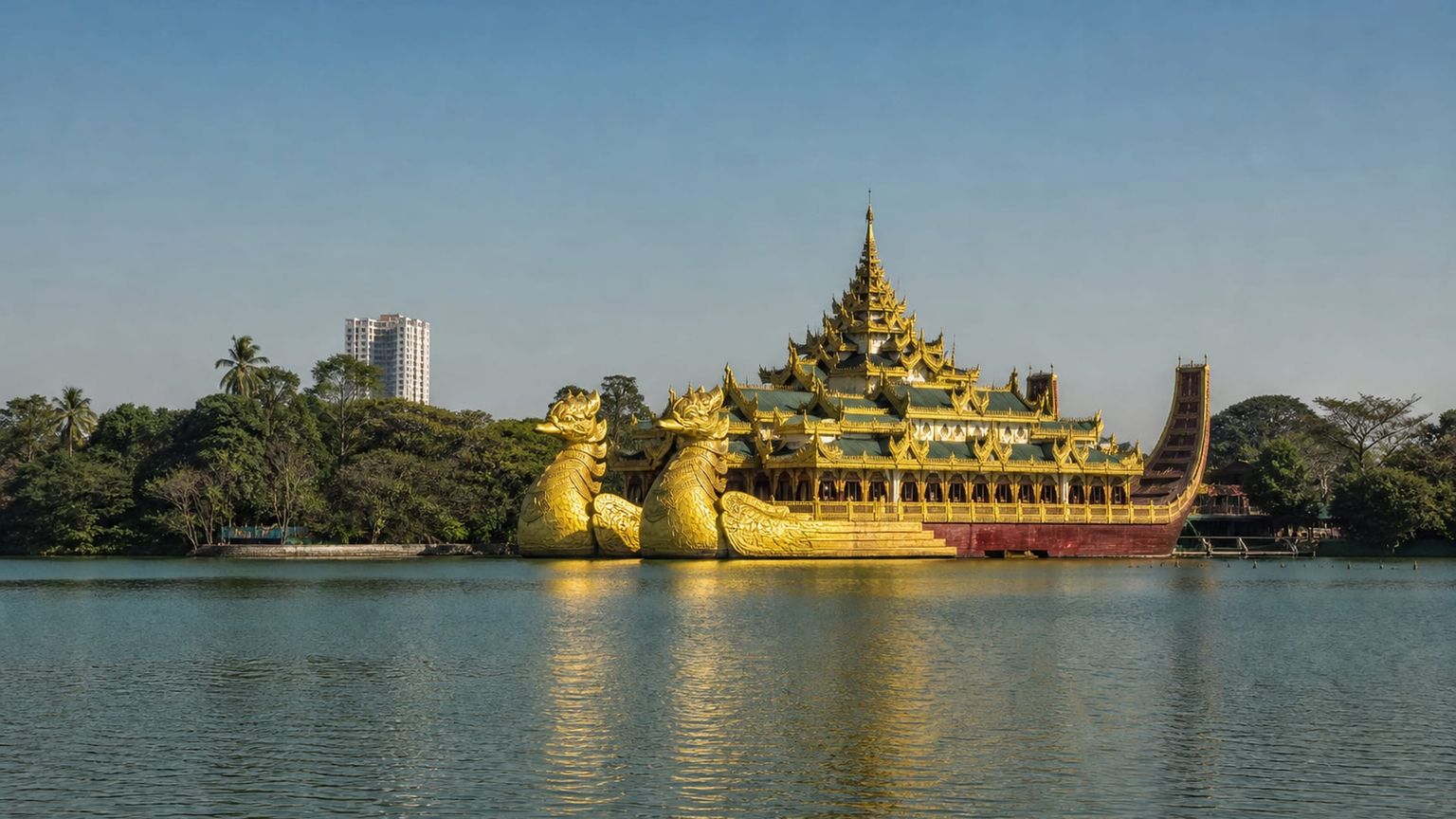 Yangon travel guide: How to experience the city without rushing 23 Kandawgyi Lake and Karaweik