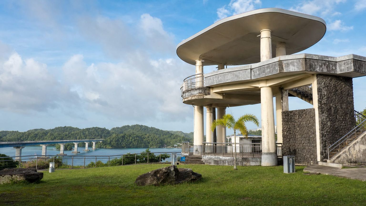 Koror travel guide: How to experience the city without rushing 22 Koror-Babeldaob Bridge viewpoint