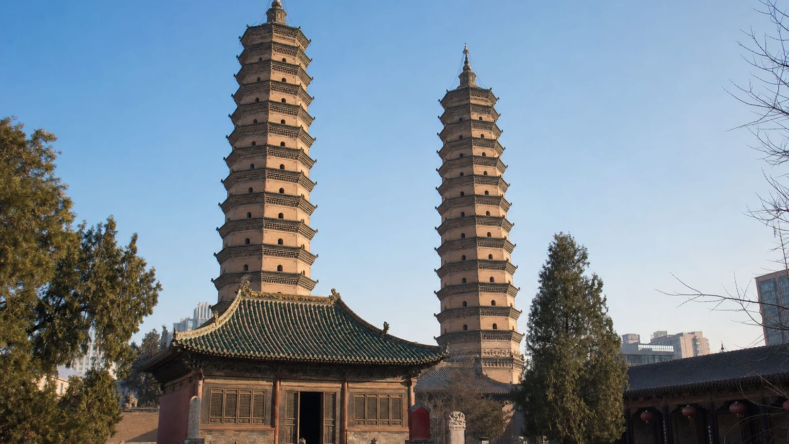 Taiyuan travel guide: How to experience the city without rushing 21 Twin Pagoda Temple