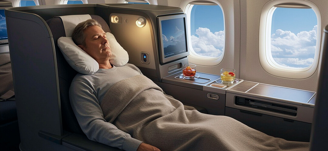 Domestic business class: what you're actually getting 4 business class lie flat seat