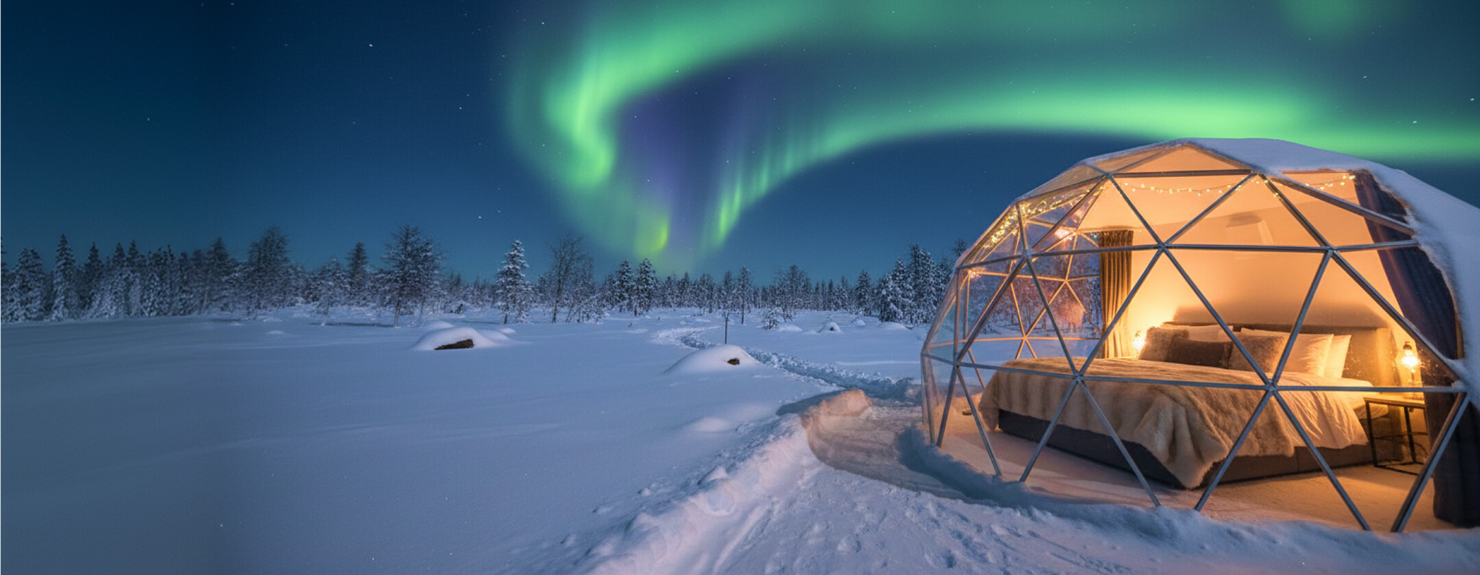 glass igloo northern lights stay