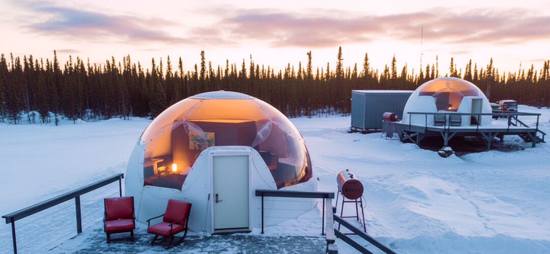 Glass igloo stays: sleep under the northern lights 6 glass igloo winter stay