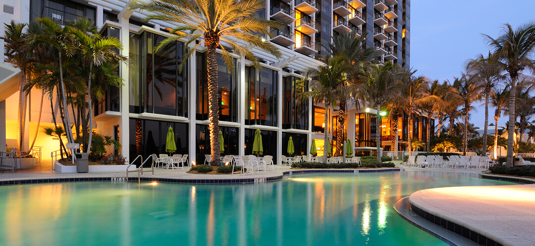 What are the best all-inclusive resorts right now? 3 all inclusive resort pool at night