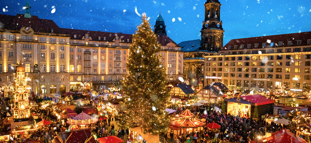Krampusnacht and Christmas's strangest traditions 6 dresden christmas market germany at night