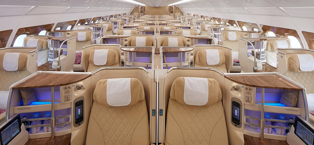 What is Emirates A380 business class actually like? 5 emirates a380 business class cabin interior