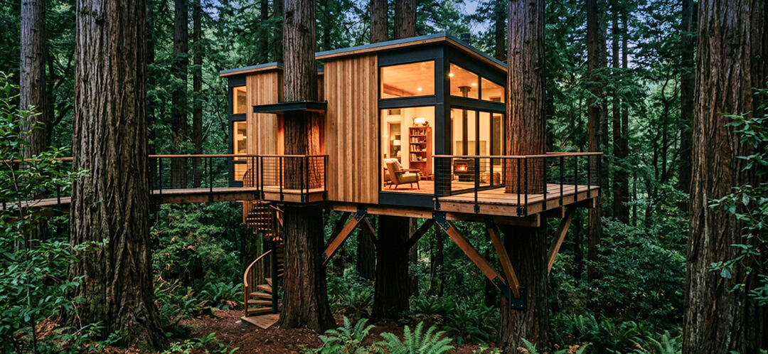 The most unique luxury hotels in the USA worth booking 4 luxury treehouse hotel in redwood forest