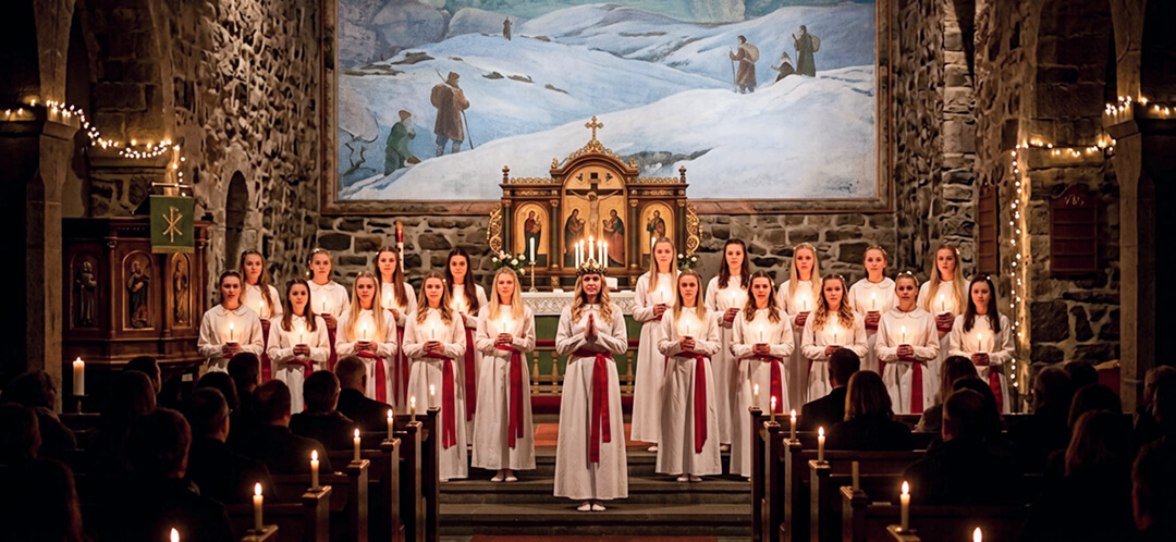 Krampusnacht and Christmas's strangest traditions 5 saint lucia day sweden candlelight procession
